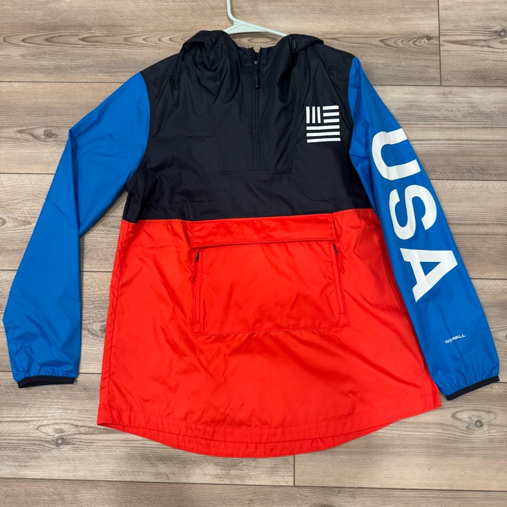The North Face Deadstock Men's IC Hooded Anorak Size Small Red, White, Blue